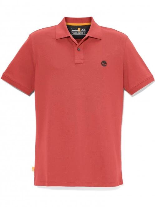 Timberland Basic Polo férfi galléros póló piros színben 6