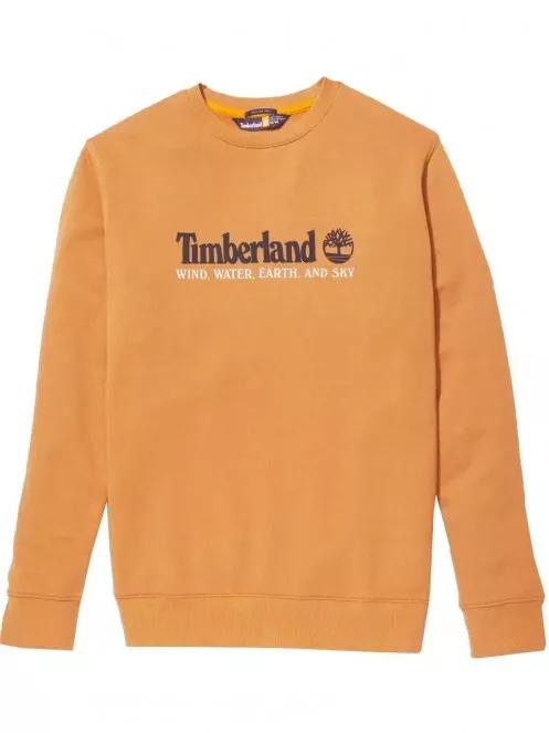 Timberland WWES Crew Neck Sweatshirt (Regular BB) férfi pulóver barna színben 5