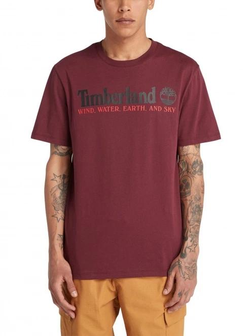 Timberland Wwes Ss Front Graphic Tee férfi rövid ujjú póló lila színben 2