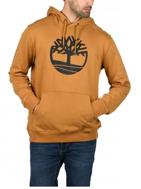 Timberland Core Logo P/O Hood BB férfi kapucnis pulóver sárga színben 2