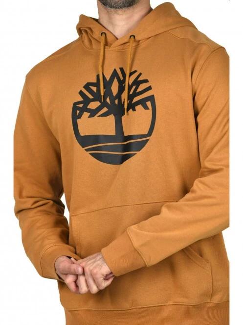 Timberland Core Logo P/O Hood BB férfi kapucnis pulóver sárga színben 5