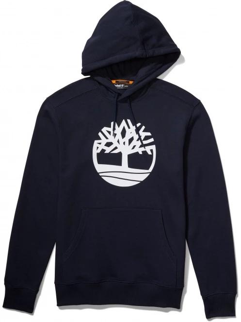 Timberland Tree Logo Hoodie férfi kapucnis pulóver sötétkék színben 7