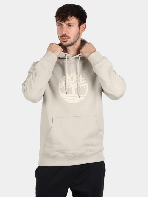 Timberland Tree Logo Hoodie férfi kapucnis pulóver oliva színben 2