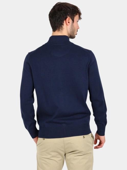 Timberland Cotton Yd Sweater férfi pulóver sötétkék színben 4