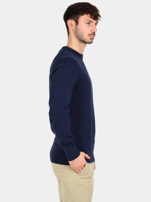 Timberland Cotton Yd Full Zip Sweater férfi pulóver sötétkék színben 3
