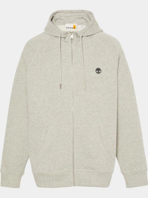 Timberland Brushed Back Full Zip Hoodie férfi kapucnis pulóver szürke színben 6