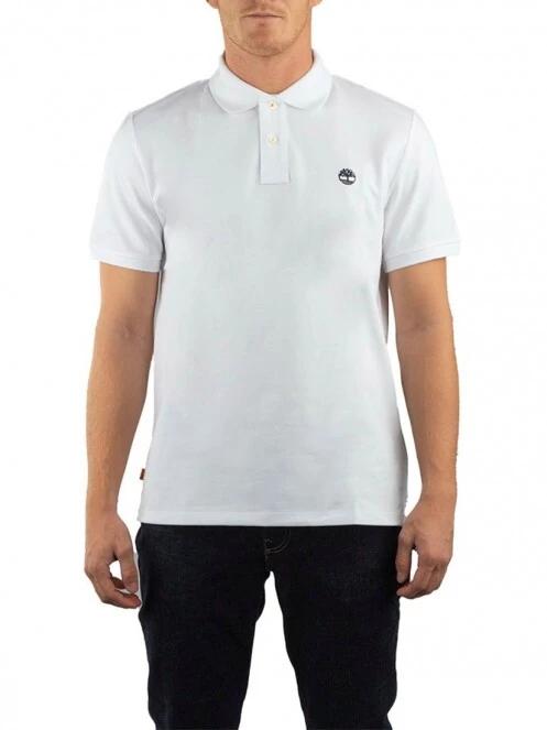 Timberland Ss Mr Polo férfi galléros póló fehér színben 2