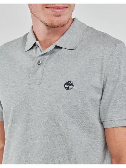 Timberland Ss Mr Pique Tipped férfi galléros póló szürke színben 5