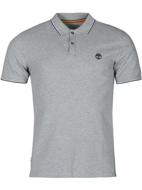 Timberland Ss Mr Pique Tipped férfi galléros póló szürke színben 6