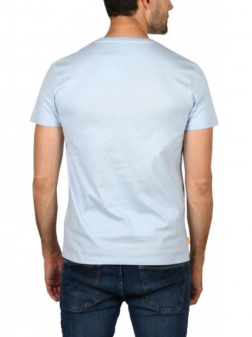 Timberland SS Dun-River Crew T férfi rövid ujjú póló világoskék színben 4