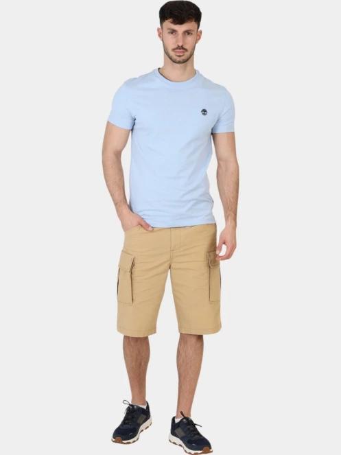 Timberland Short Sleeve Tee férfi rövid ujjú póló világoskék színben 6