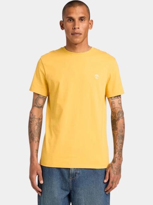 Timberland Short Sleeve Tee férfi rövid ujjú póló sárga színben 2