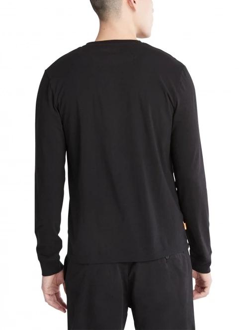 Timberland Long Sleeve Tee férfi hosszú ujjú póló fekete színben 4
