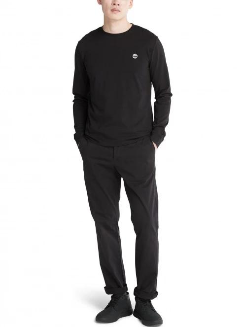 Timberland Long Sleeve Tee férfi hosszú ujjú póló fekete színben 5