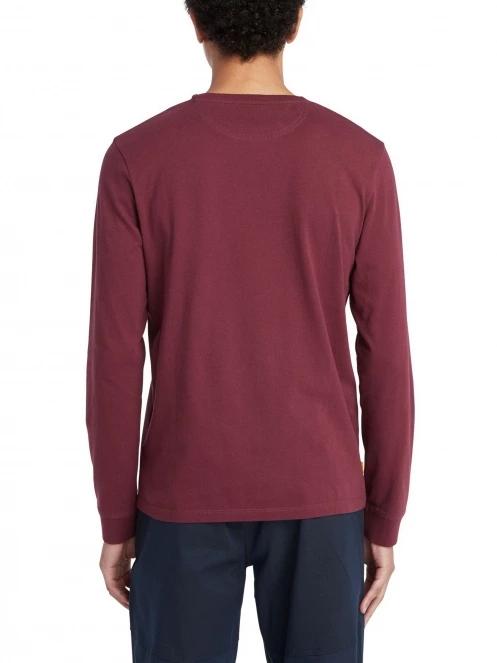 Timberland Long Sleeve Tee férfi hosszú ujjú póló lila színben 3