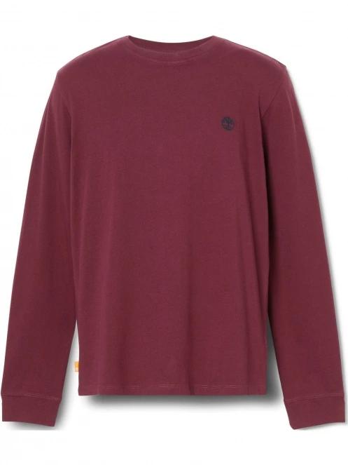 Timberland Long Sleeve Tee férfi hosszú ujjú póló lila színben 6