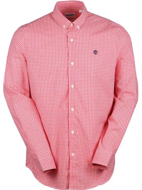 Timberland S-R Poplin Md Gng Rf férfi hosszú ujjú ing piros színben 2