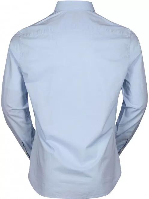 Timberland LS E-R Pop solid shirt férfi hosszú ujjú ing világoskék színben 3