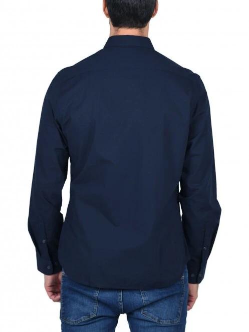 Timberland LS E-R Pop solid shirt férfi hosszú ujjú ing sötétkék színben 4