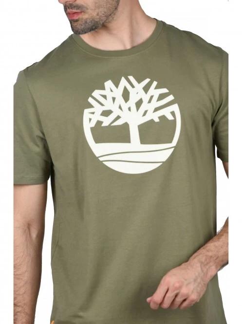 Timberland Kbec River Tree Tee férfi rövid ujjú póló zöld színben 5