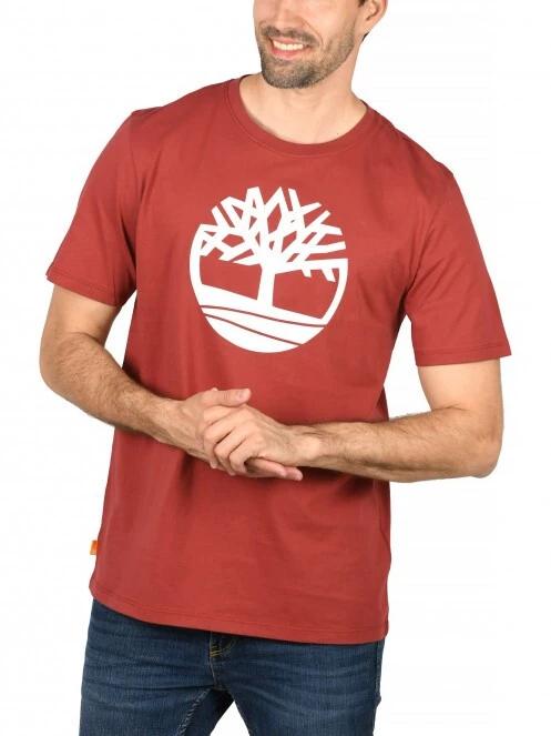 Timberland Kbec River Tree Tee férfi rövid ujjú póló piros színben 2
