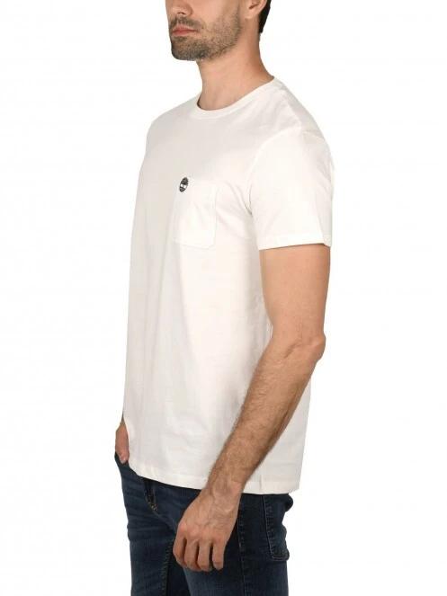 Timberland SS Dun-Riv Pocket T férfi rövid ujjú póló fehér színben 3