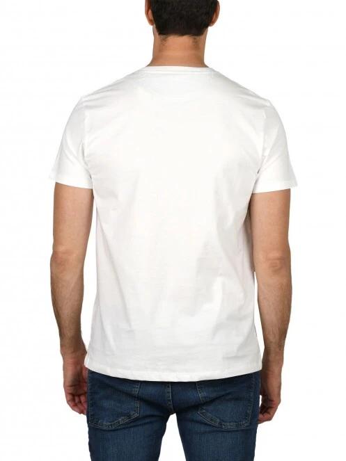 Timberland SS Dun-Riv Pocket T férfi rövid ujjú póló fehér színben 4