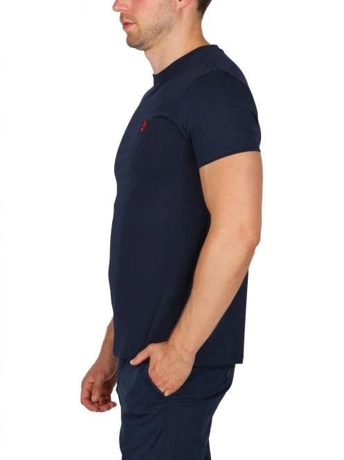 Timberland Chest Pocket Ss Tee férfi rövid ujjú póló sötétkék színben 3