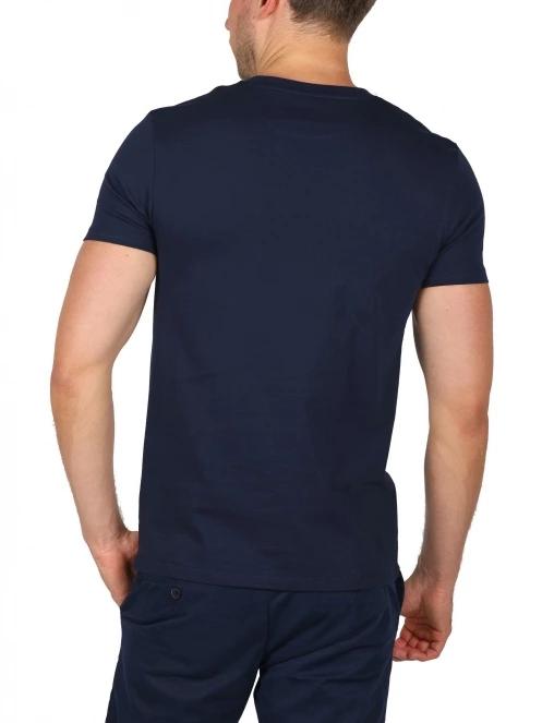 Timberland Chest Pocket Ss Tee férfi rövid ujjú póló sötétkék színben 4