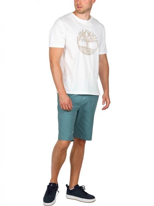 Timberland Stretch Twill Chino Short férfi rövidnadrág zöld színben 5