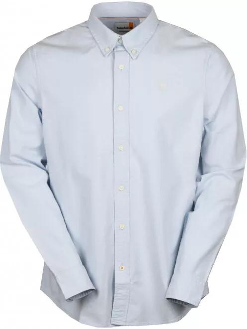 Timberland LS Pleasant River Stretch Oxford Shirt Slim férfi hosszú ujjú ing világoskék színben 2