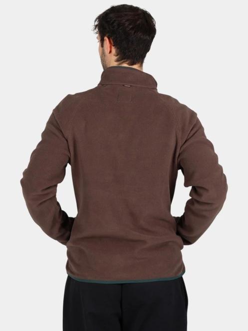 Timberland Polartec 100 Full Zip Fleece férfi polár pulóver barna színben 4