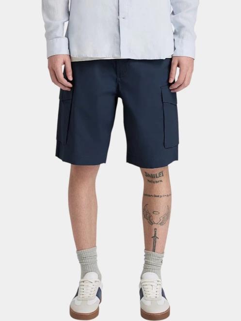Timberland Poplin Cargo Short férfi oldalzsebes rövidnadrág sötétkék színben 2