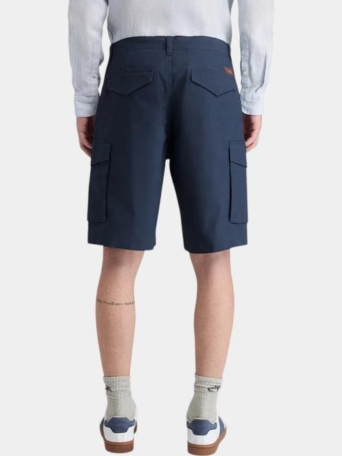 Timberland Poplin Cargo Short férfi oldalzsebes rövidnadrág sötétkék színben 3