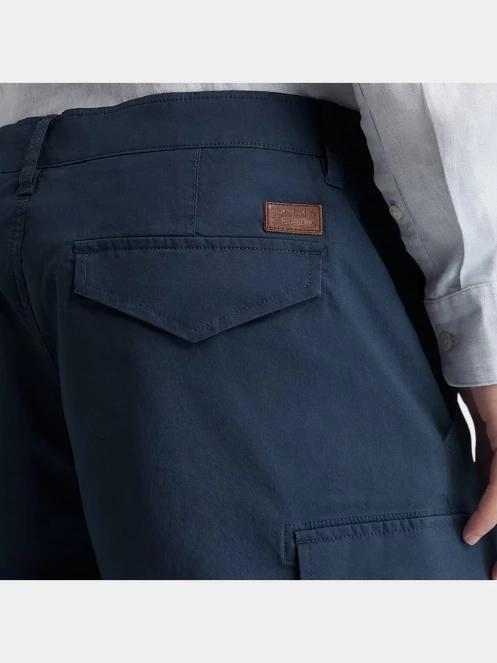 Timberland Poplin Cargo Short férfi oldalzsebes rövidnadrág sötétkék színben 5