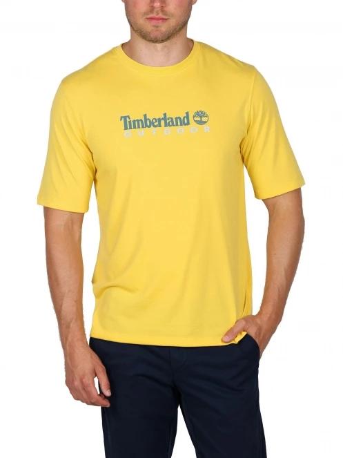 Timberland Jenness Anti-Uv férfi rövid ujjú póló sárga színben 2