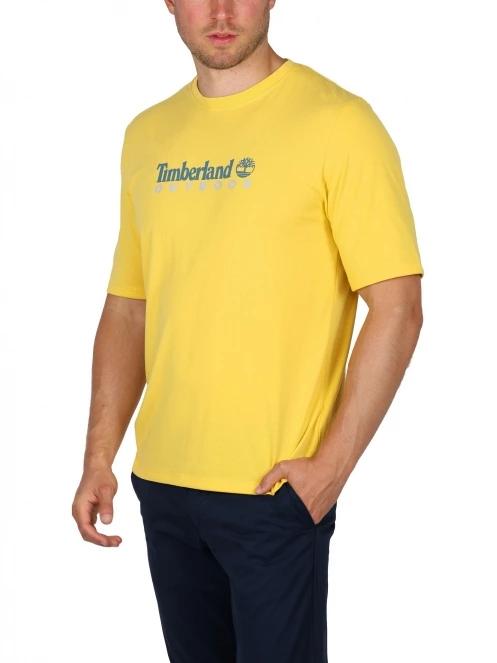Timberland Jenness Anti-Uv férfi rövid ujjú póló sárga színben 6