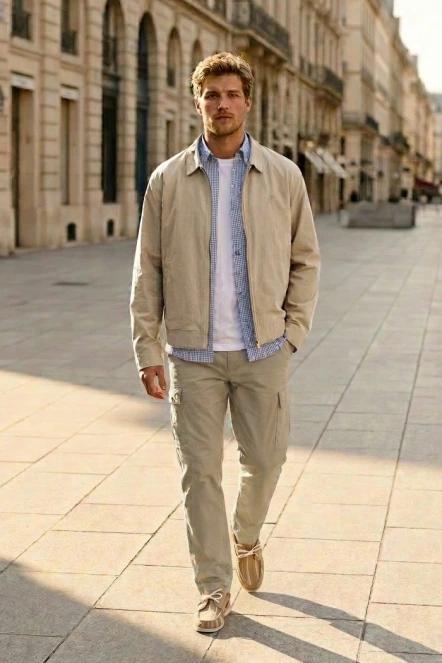 Timberland Brookline Twill Cargo Pant férfi cargo nadrág homok színben 7