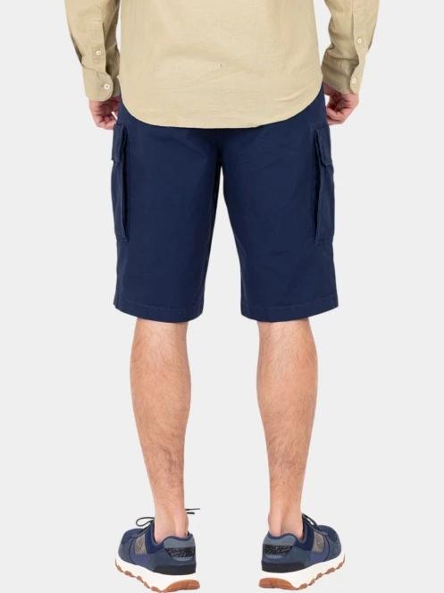 Timberland Poplin Cargo Short férfi oldalzsebes rövidnadrág sötétkék színben 4