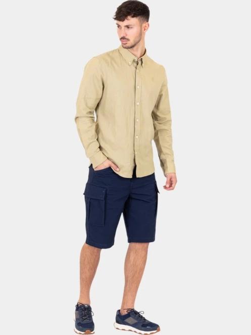 Timberland Poplin Cargo Short férfi oldalzsebes rövidnadrág sötétkék színben 5