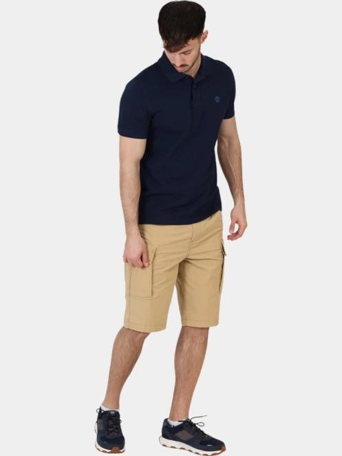 Timberland Poplin Cargo Short férfi oldalzsebes rövidnadrág barna színben 6