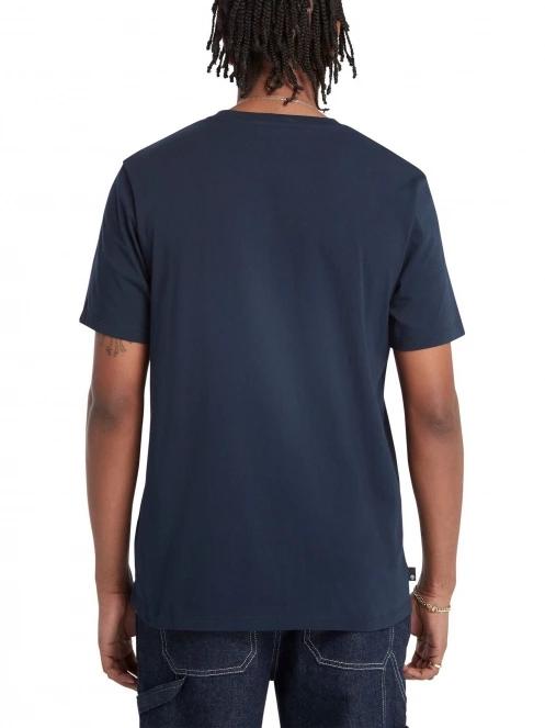 Timberland Ss Brand Carrier Tee Regular férfi rövid ujjú póló sötétkék színben 3