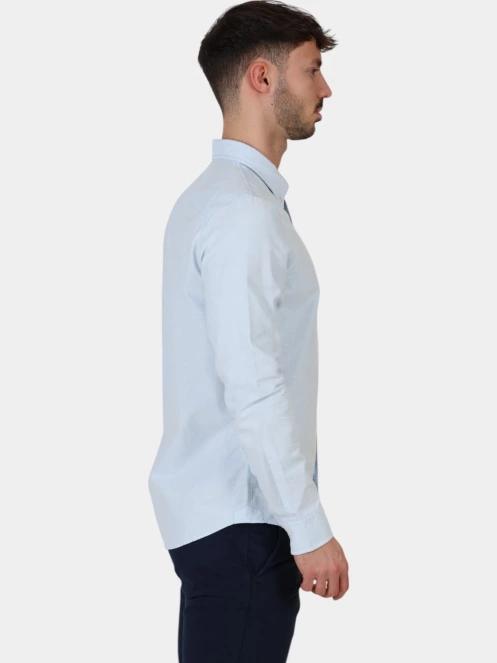Timberland Oxford Shirt férfi hosszú ujjú ing világoskék színben 5
