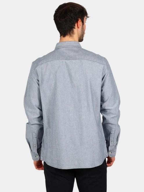 Timberland Oxford Shirt férfi hosszú ujjú ing sötétkék színben 4