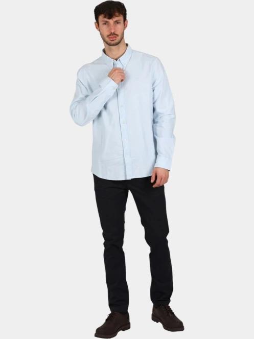 Timberland Oxford Shirt férfi hosszú ujjú ing világoskék színben 5