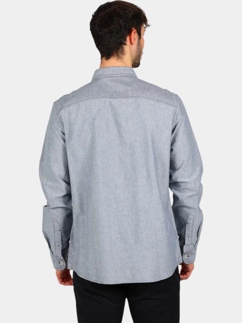 Timberland Oxford Shirt férfi hosszú ujjú ing kék színben 4