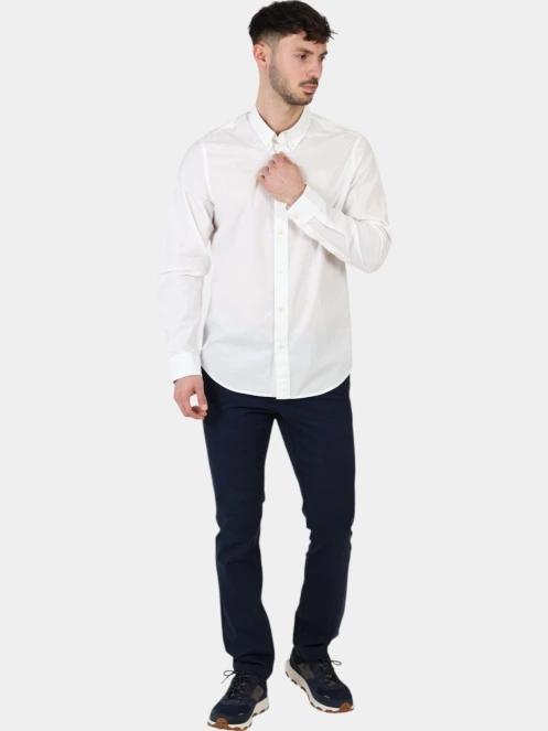 Timberland Long Sleeve Stretch Poplin Shirt férfi hosszú ujjú ing fehér színben 6