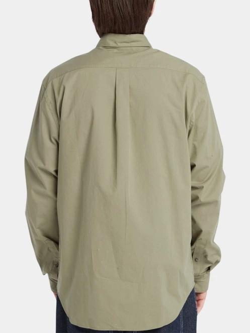 Timberland Long Sleeve Stretch Poplin Shirt férfi hosszú ujjú ing zöld színben 3