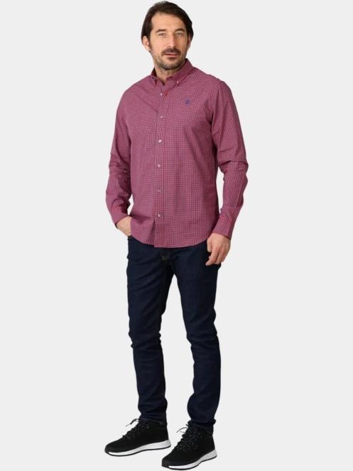 Timberland Micro Plaid Poplin Shirt férfi hosszú ujjú ing zöld színben 5
