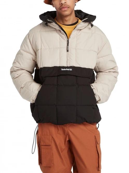 Timberland Pullover Puffer Jacket férfi utcai kabát barna színben 4